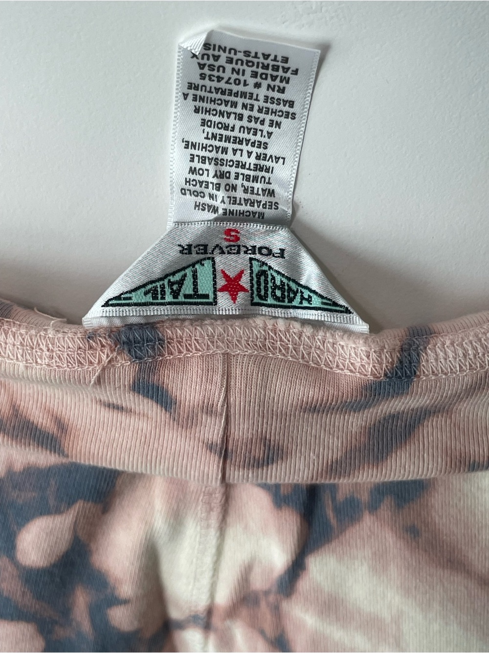 Hard Tail Peach and Gray Tie-Dye A-Line Skirt - Picture 3 of 3